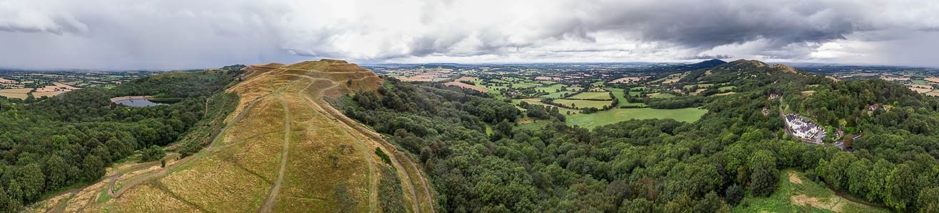 Malvern Hills Herefordshire Beacon: British Camp Luftbild aerial photo