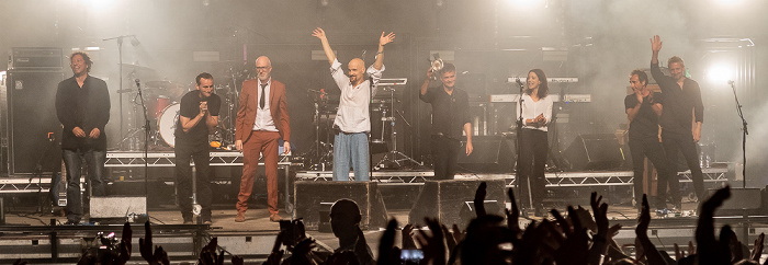 Deer Park Campsite (Lakefest): James Eastnor Adrian Oxaal (lead guitar, cello), Jim Glennie (bass guitar, backing vocals), David Baynton-Power (drums), Tim Booth (lead vocals), Andy Diagram (trumpet, percussion, backing vocals), Chloë Alper (percussion, backing vocals), Saul Davies (rhythm guitar, acoustic guitar, violin, percussion, backing vocals), Mark Hunter (keyboards, piano)