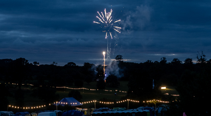 Eastnor Deer Park Campsite (Lakefest): Feuerwerk