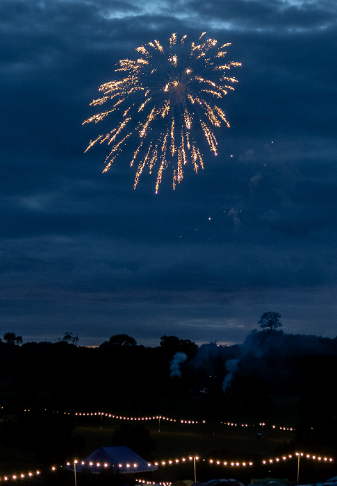 Eastnor Deer Park Campsite (Lakefest): Feuerwerk