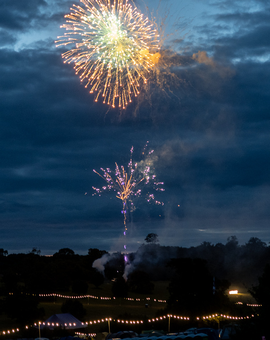 Eastnor Deer Park Campsite (Lakefest): Feuerwerk