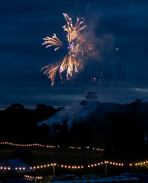 Eastnor Deer Park Campsite (Lakefest): Feuerwerk