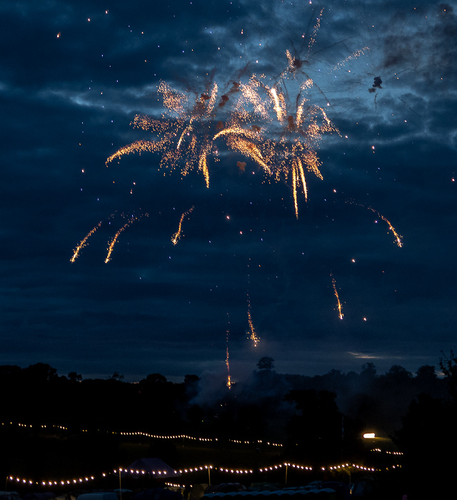 Eastnor Deer Park Campsite (Lakefest): Feuerwerk