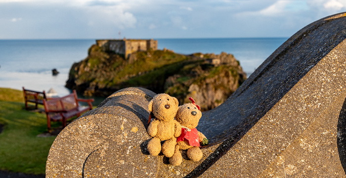 Tenby Castle Hill: Teddy und Teddine St Catherine's Island