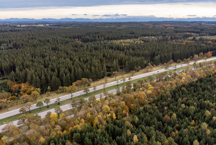 Forstenrieder Park Autobahn A 95 Luftbild aerial photo