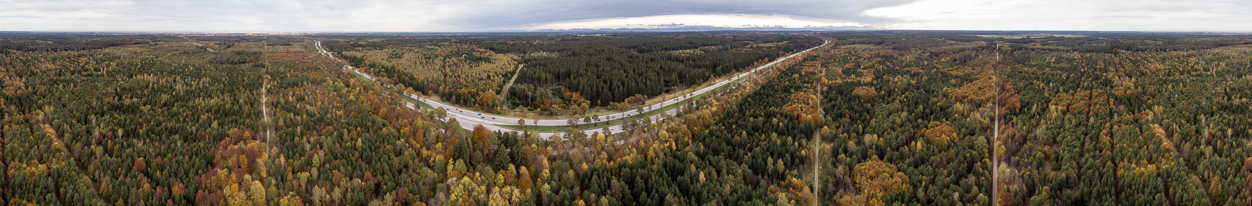 Forstenrieder Park Autobahn A 95 Luftbild aerial photo