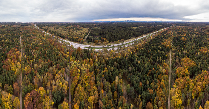 Forstenrieder Park Autobahn A 95 Luftbild aerial photo