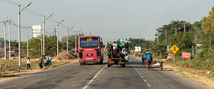 Fahrt Bago - Kin Pun Sakhan: Yangon-Mandalay Highway Bago-Region