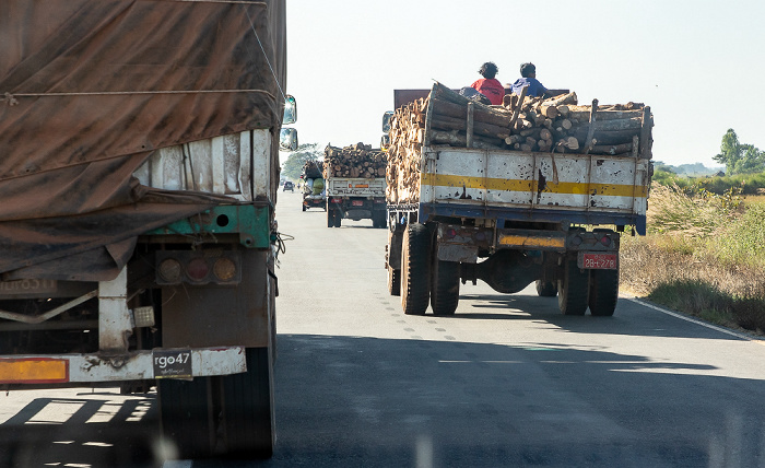 Fahrt Kyaikto - Taungoo: Mawlamyaing Road Bago-Region