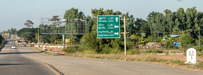 Bago-Region Fahrt Kyaikto - Taungoo: Yangon-Mandalay Expressway