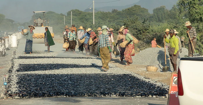 Fahrt Naypyidaw - Kalaw Mandalay-Region