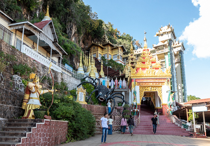 Aufgang zu den Pindaya Caves