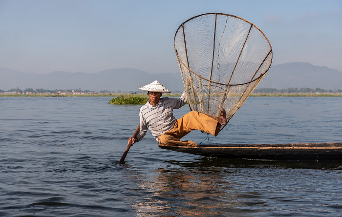 Intha-Fischer (Einbeinruderer) Inle-See