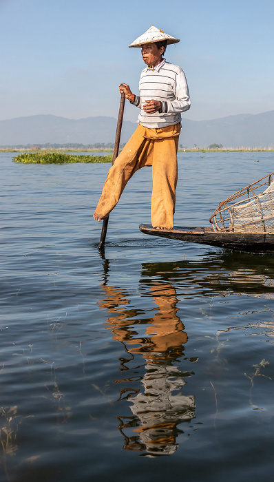 Intha-Fischer (Einbeinruderer) Inle-See