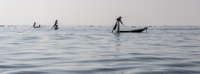 Inle-See Intha-Fischer (Einbeinruderer)
