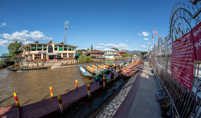 Inle-See Anlegestelle der Phaung Daw U Pagode