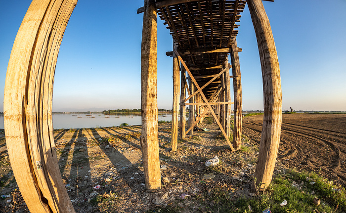 Amarapura U-Bein-Brücke Taungthaman Lake