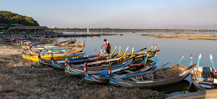 Amarapura Taungthaman Lake: Ruderboote