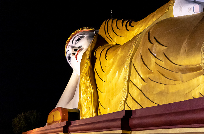 Po Khaung Hill: Liegender Buddha Monywa