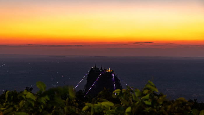 Popa Mountain National Park Blick vom Popa Mountain Resort