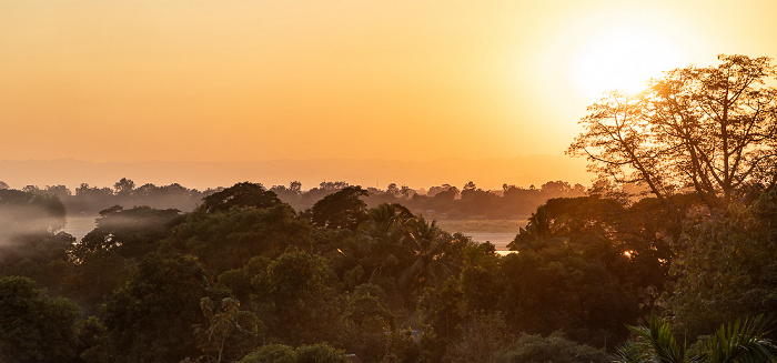 Shwedaung Blick vom Golden Guest Hotel