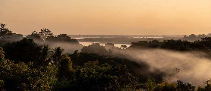 Blick vom Golden Guest Hotel Shwedaung