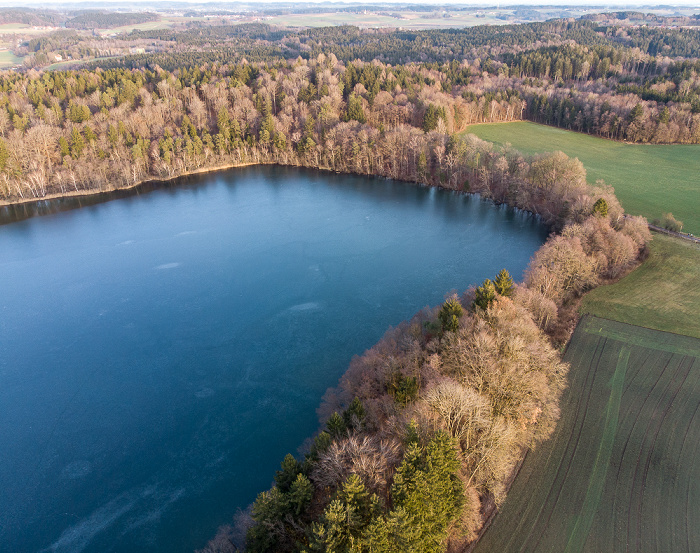 Moosach Steinsee Luftbild aerial photo