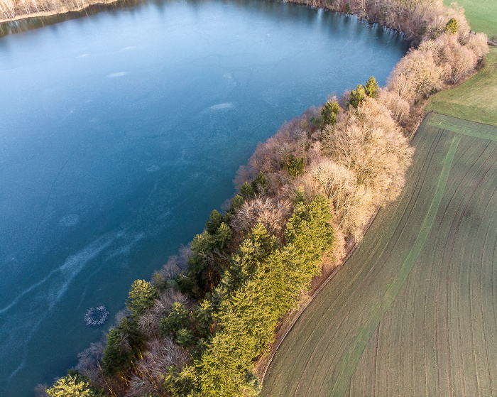 Moosach Steinsee Luftbild aerial photo