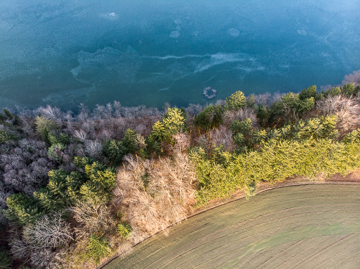 Moosach Steinsee Luftbild aerial photo