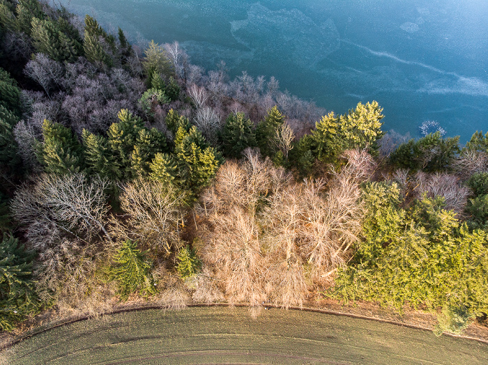 Moosach Steinsee Luftbild aerial photo