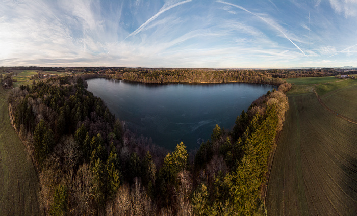 Moosach Steinsee Luftbild aerial photo