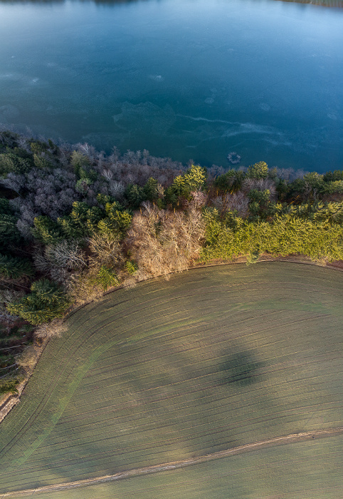 Moosach Steinsee Luftbild aerial photo