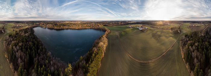 Moosach Steinsee Luftbild aerial photo