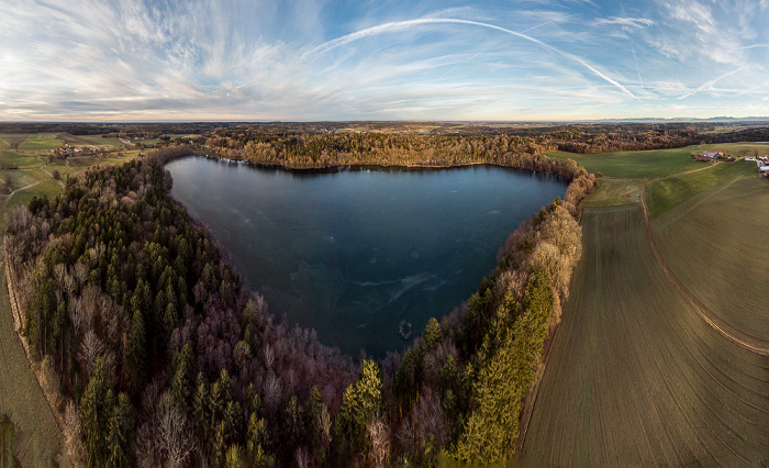 Moosach Steinsee Luftbild aerial photo