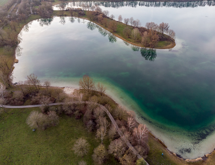 Unterföhring Feringasee Luftbild aerial photo