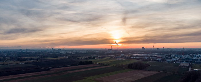 Unterföhring Heizkraftwerk München-Nord Luftbild aerial photo