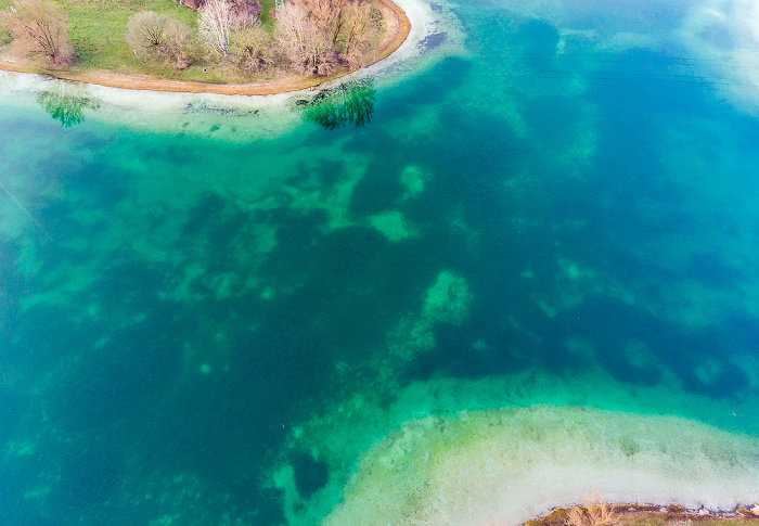 Unterföhring Feringasee Luftbild aerial photo