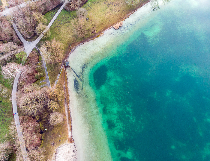 Unterföhring Feringasee Luftbild aerial photo