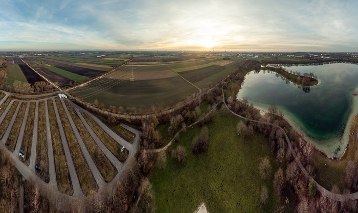 Unterföhring Feringasee Luftbild aerial photo