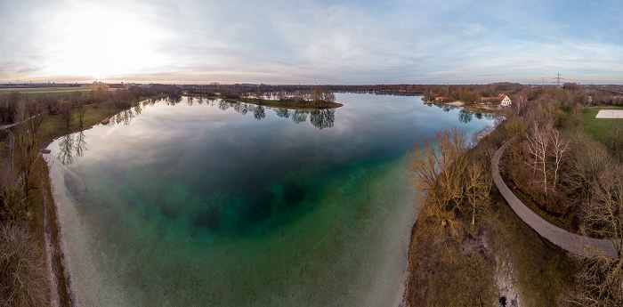 Unterföhring Feringasee Luftbild aerial photo