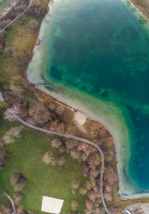 Unterföhring Feringasee Luftbild aerial photo