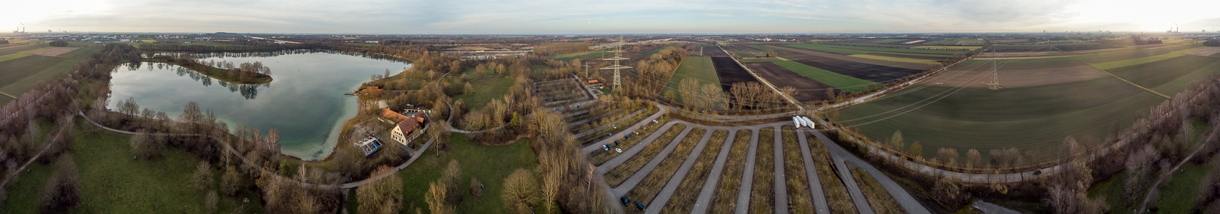 Unterföhring Feringasee Luftbild aerial photo