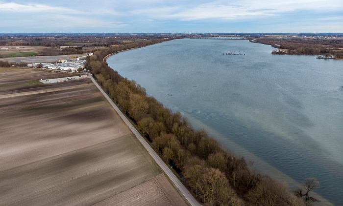 Ismaninger Speichersee Luftbild aerial photo