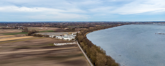 Ismaninger Speichersee Luftbild aerial photo