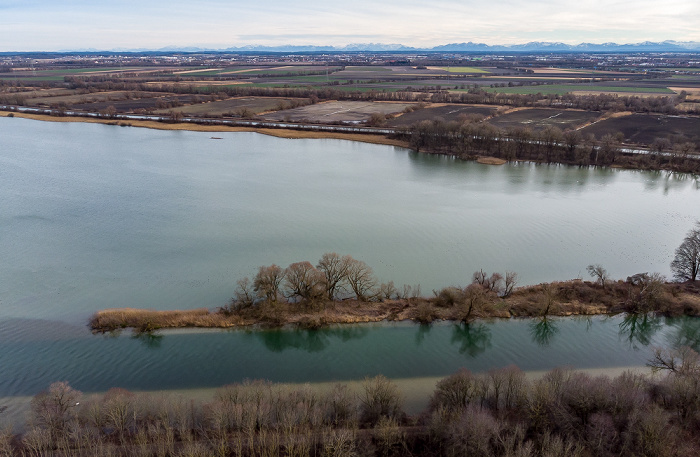 Ismaninger Speichersee Mittlere-Isar-Kanal Luftbild aerial photo