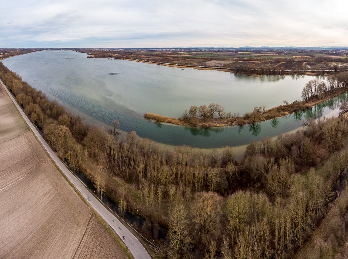 Ismaninger Speichersee Luftbild aerial photo