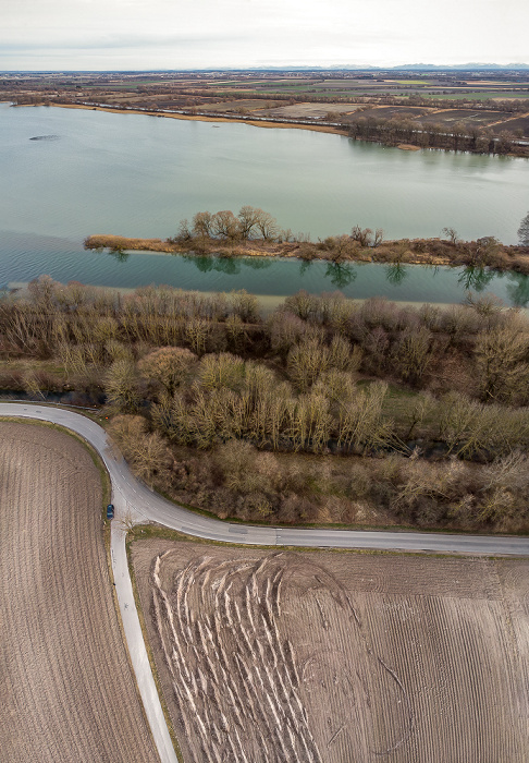 Ismaninger Speichersee Mittlere-Isar-Kanal Luftbild aerial photo
