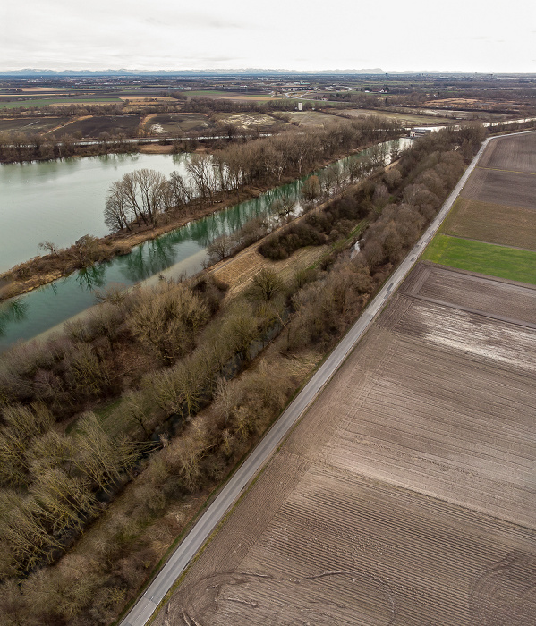 Ismaninger Speichersee Mittlere-Isar-Kanal Luftbild aerial photo