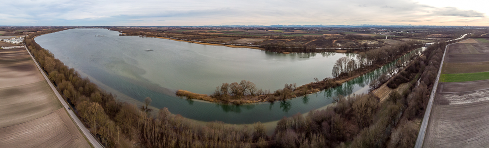 Ismaninger Speichersee Luftbild aerial photo