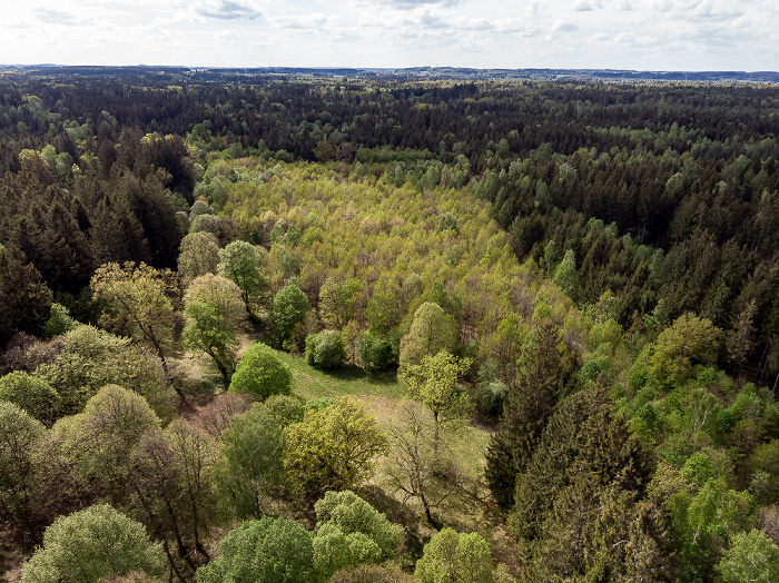 Gauting Kreuzlinger Forst Luftbild aerial photo